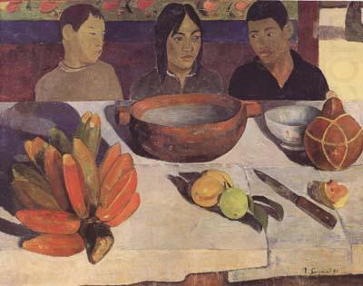 Paul Gauguin The Meal(The Bananas) (mk06) china oil painting image
